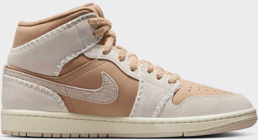 Jordan Air  1 Mid Se hemp lt orewood brn sail Women Basketball wit Schoenen - Foto 2