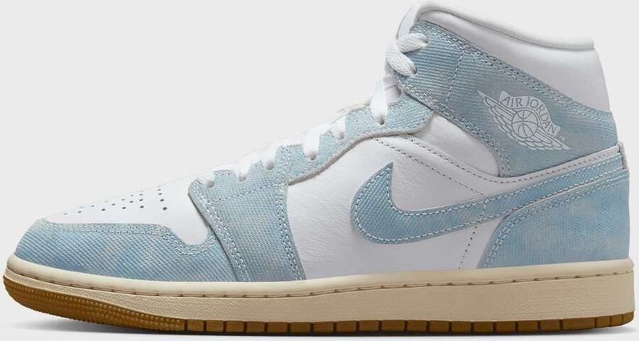 Jordan Air 1 Mid Dames Blauw- Dames Blauw - Foto 2