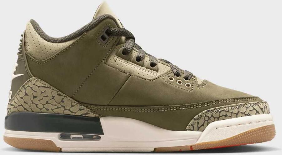 Jordan Air 3 Retro "Family Affair" (GS) Unisex Basketball groen Schoenen - Foto 3