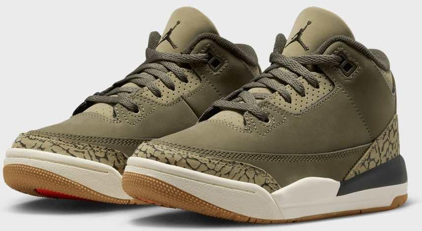 Jordan Air 3 Retro "Family Affair" (PS) Unisex Basketball groen Schoenen - Foto 3