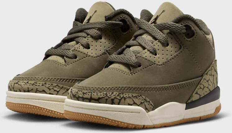 Jordan Air 3 Retro (TD) Unisex Basketball groen Schoenen - Foto 3