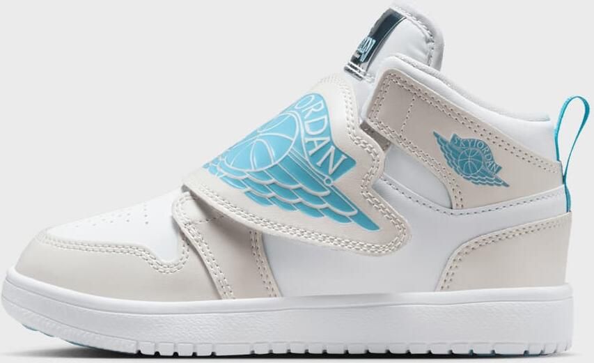 Jordan Sky 1 photon dust blue chill flat pewter black Unisex Basketball zwart Schoenen - Foto 3