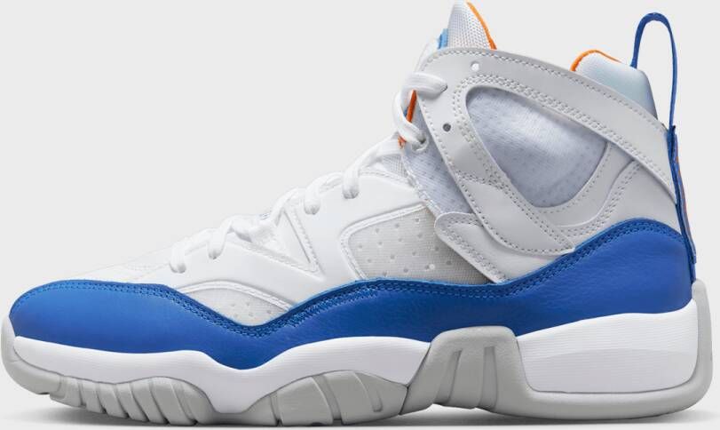 Jordan Hoge Top Basketbalsneaker Wit Blauw Oranje White Heren - Foto 3