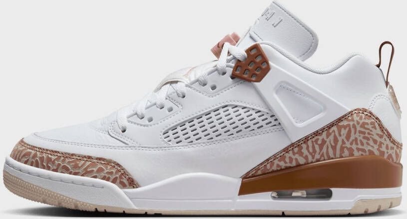 Jordan Spizike Low Basketball in wit formaten: 42.5