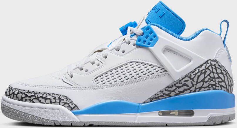 Jordan Spizike Low Basketball in wit formaten: 42.5