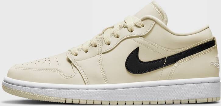 Jordan 1 Low Dames Schoenen Beige Leer Synthetisch