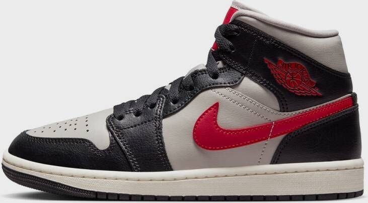 Jordan Wmns Air 1 Mid Basketball Schoenen black gym red college grey sail maat: 36.5 beschikbare maaten:36.5 37.5 38 39 40.5 42