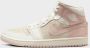 Nike Air Jordan 1 Mid Roze Wit Beige Sneakers Dames Doos Zonder Deksel - Thumbnail 2