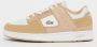 Lacoste Court Cage Sneakers Dames light brown white maat: 39.5 beschikbare maaten:36 37 39.5 37.5 38 39 40.5 41 - Thumbnail 1