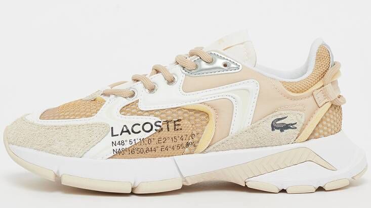 Lacoste L003 Neo Trendy Sneakers Dames light tan white maat: 37.5 beschikbare maaten:36 37.5 38 39 40.5 41 39.5