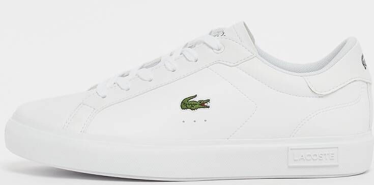 Lacoste Powercourt 0721 1 Suj (gs) Basketball Schoenen white white maat: 35 beschikbare maaten:35 36 37 38 39