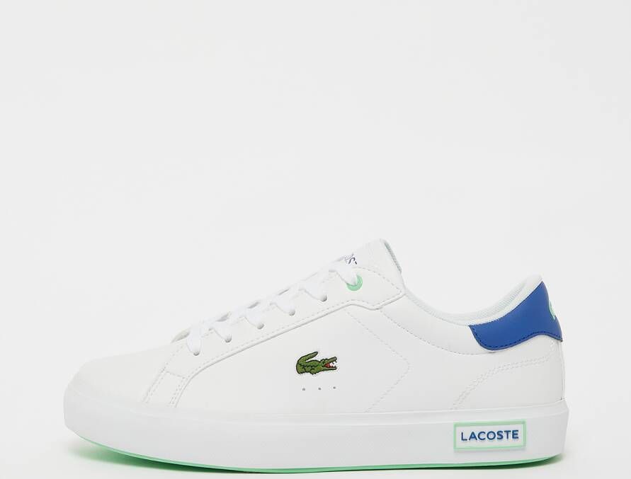 Lacoste Powercourt 124 1 Suj (gs) Sneakers Schoenen white blue maat: 35 beschikbare maaten:35 36 37 38 39
