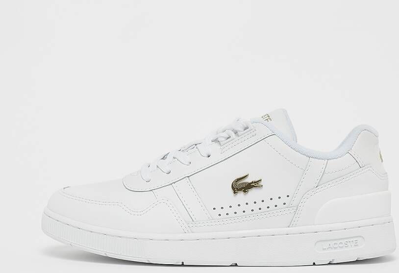 Lacoste T-clip Sneakers Dames white gold maat: 36 beschikbare maaten:36 37.5 38 39 40.5 41