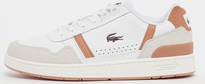 Lacoste T-clip Sneakers Schoenen wht lt brw maat: 41 beschikbare maaten:41 42.5 43 44.5 45 46