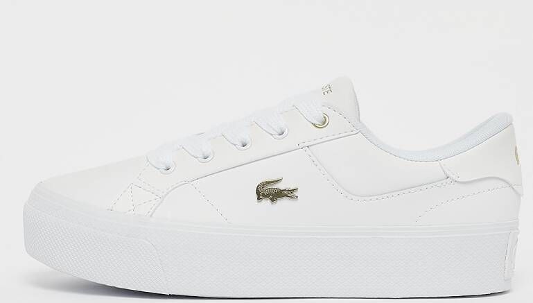 Lacoste Ziane Platform Sneakers Dames white gold maat: 38 beschikbare maaten:39.5 36 37 38 39 40.5 41