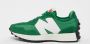 New Balance Oversized Logo Textiel en Suède Sneakers Green Heren - Thumbnail 5