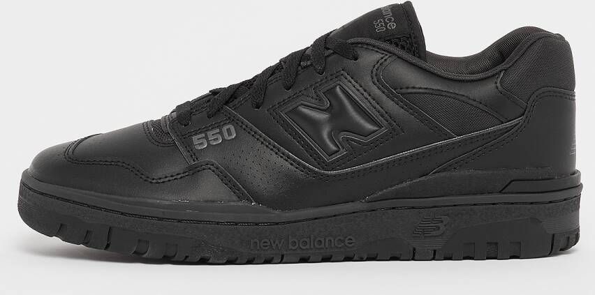 New Balance 550 Heren Schoenen Black Leer Synthetisch