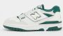 New Balance Vintage Teal Basketbal-geïnspireerde Leren Sneakers White Heren - Thumbnail 5