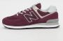 New Balance Bordeaux 574 Suède Sneaker Red - Thumbnail 2