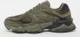 New Balance 9060 olive grey Lifestyle in groen formaten: 42.5 - Thumbnail 1