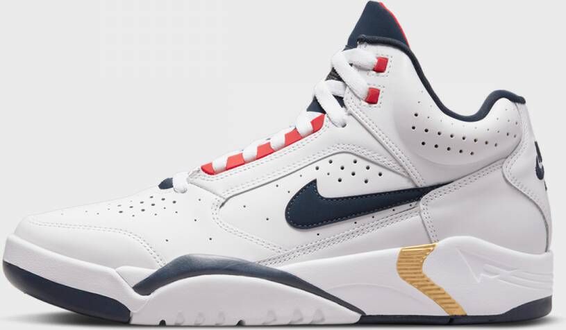 Nike Air Flight Lite Mid White Midnight Navy University Red Schoenmaat 38 1 2 Sneakers DJ2518 102 - Foto 10