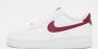 Nike Rode Air Force 1 Logo Sneakers Wit Heren - Thumbnail 3