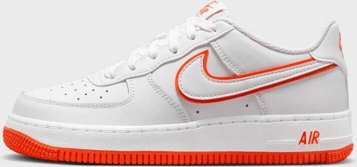 Nike Air Force 1 (gs) Basketball Schoenen white white picante red maat: 36 beschikbare maaten:36.5 38.5 35.5