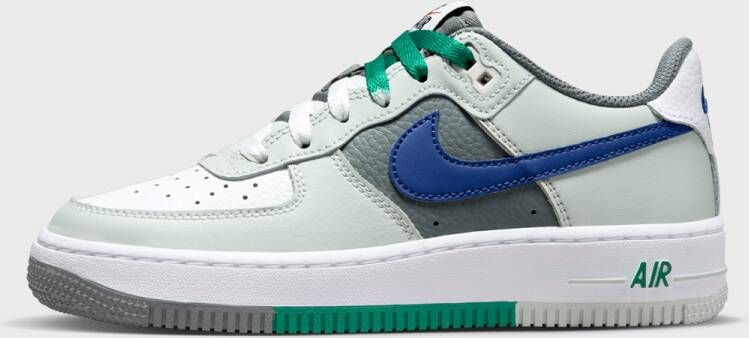 Nike Air Force 1 (gs) Basketball Schoenen light silver deep royal blue white maat: 40 beschikbare maaten:36.5 37.5 38.5 39 40