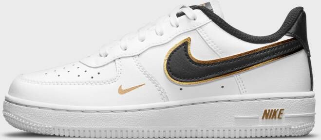Nike Air Force 1 Lv8 (ps) Basketball Schoenen white black metallic gold white maat: 34 beschikbare maaten:28 29.5 30 31 33.5 34 35 - Foto 4