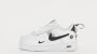 Nike Force 1 LV8 Utility Schoen voor baby's peuters White Black Tour Yellow White - Thumbnail 4