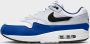 Nike Air Max 1 Running Schoenen white black deep royal blue maat: 40.5 beschikbare maaten:40.5 - Thumbnail 2