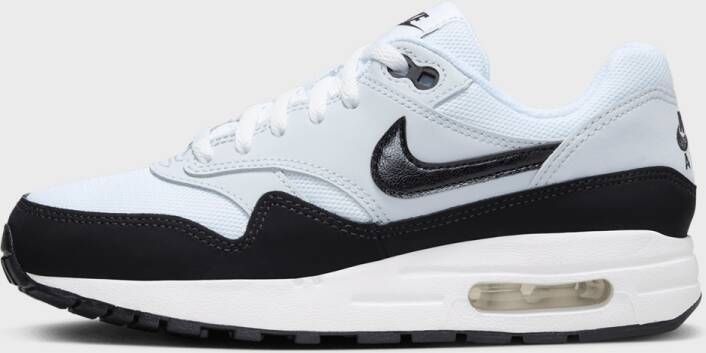 Nike Air Max 1 (GS) in Wit Zwart