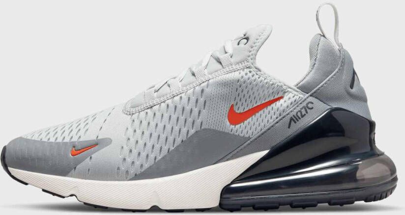 Nike Air Max 270 gym red white black men grijs Schoenen