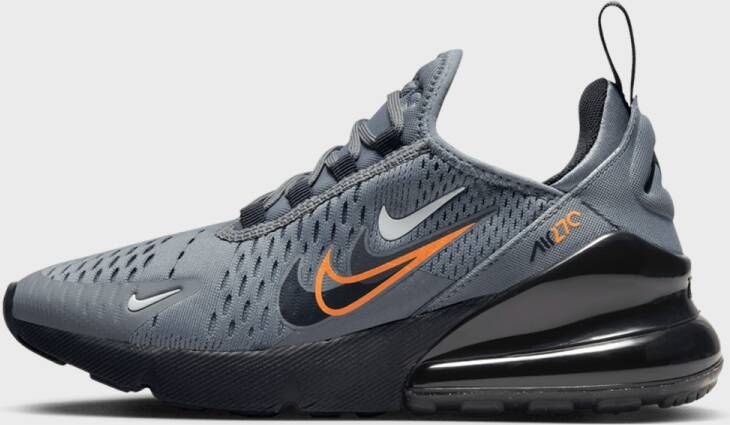 Nike Air Max 270 (gs) Running Schoenen smoke grey black bright mandarin maat: 36 beschikbare maaten:36