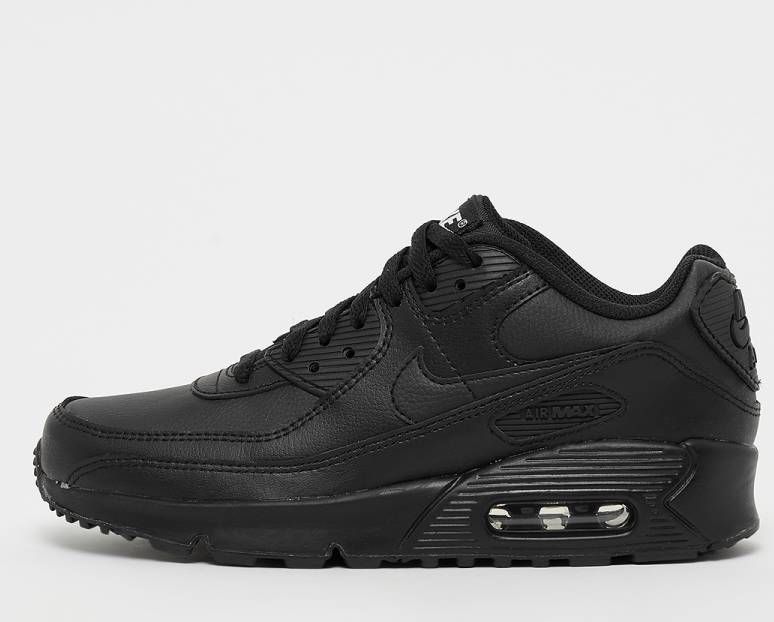 Nike Air Max 90 Leather GS Kinder Sneaker CD6864-001 Zwart - Schoenen.nl