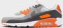 Nike Air Max 90 Summit White Safety Orange Dark Smoke Grey Smoke Grey- Summit White Safety Orange Dark Smoke Grey Smoke Grey - Thumbnail 4