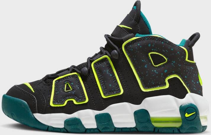 Nike Air More Uptempo (gs) Basketball Schoenen black volt geode teal clear jade maat: 40 beschikbare maaten:36.5 37.5 38.5 39 40 - Foto 2