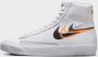 Nike Blazer Mid Next Nature 'Double Swoosh darin' (GS) FN7788-100 sneakers hoog wit zwart oranje - Thumbnail 3