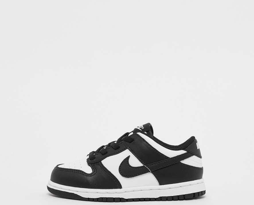 Nike Dunk Low Black White 'Panda' CW1589-100 zwart wit kinder sneakers laag elastiek veters instappers - Foto 7