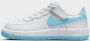 Nike Kleuterschoenen Force 1 Low EasyOn White White Aquarius Blue White White Aquarius Blue - Thumbnail 2