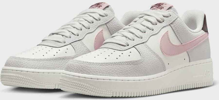 Nike Air Force 1 '07 summit white plum chalk vast grey Women bruin Schoenen - Foto 3