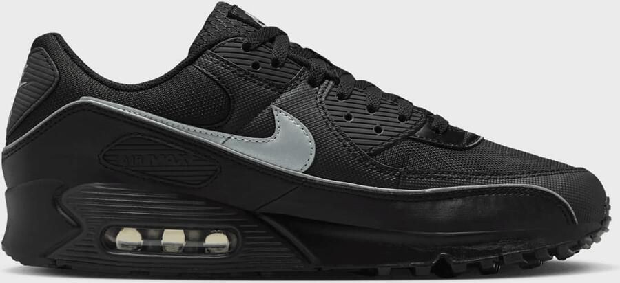 Nike Herenschoenen met reflecterende accenten Air Max 90 Premium Zwart- Heren Zwart - Foto 4