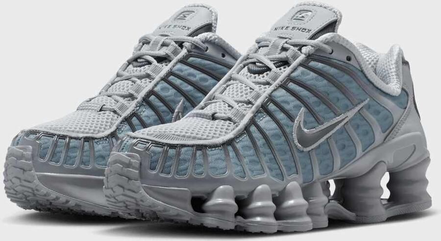 Nike Shox TL (GS) wolf grey iron grey Unisex Running zwart Schoenen - Foto 3