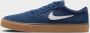 Nike SB Chron 2 Skateschoen Navy Navy Gum Light Brown White Heren - Thumbnail 5