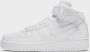 Nike Air Force 1 Mid LE Triple White Sneakers Kinderen White White White - Thumbnail 4