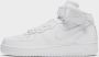 Nike Damesschoenen Air Force 1 '07 Mid White White White- Dames White White White - Thumbnail 4