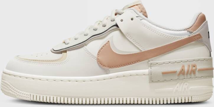 Nike Wmns Air Force 1 Shadow Basketball Schoenen sail hemp fossil light bone maat: 38 beschikbare maaten:38.5