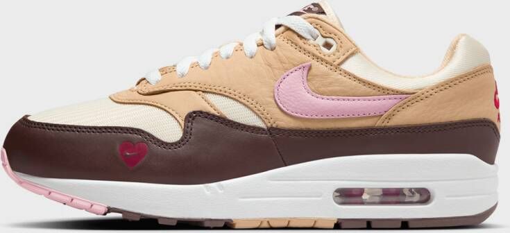 Nike Wmns Air Max 1 '87 Sneakers Dames sesame med soft pink cocnut milk maat: 38.5 beschikbare maaten:36.5 37.5 36 38.5 39 40.5