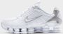 Nike Wmns Shox Tl Running Schoenen white white metallic silver max orange maat: 36 beschikbare maaten:36.5 37.5 36 38.5 39 40.5 41 - Thumbnail 1