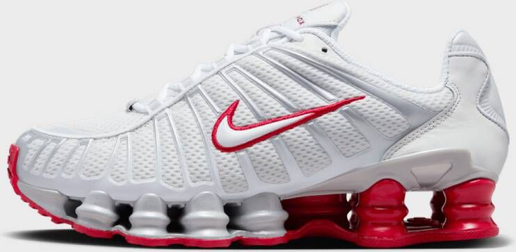 Nike Wmns Shox Tl Sneakers Dames platinum tint white gym red maat: 36.5 beschikbare maaten:36.5 37.5 38.5 39